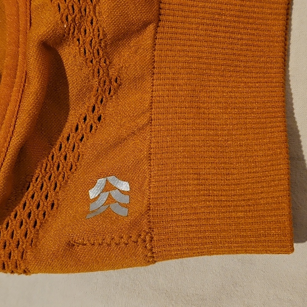NWOT All In Motion Rust Orange Vross-back Sports Yoga Bra - Picture 7 of 11